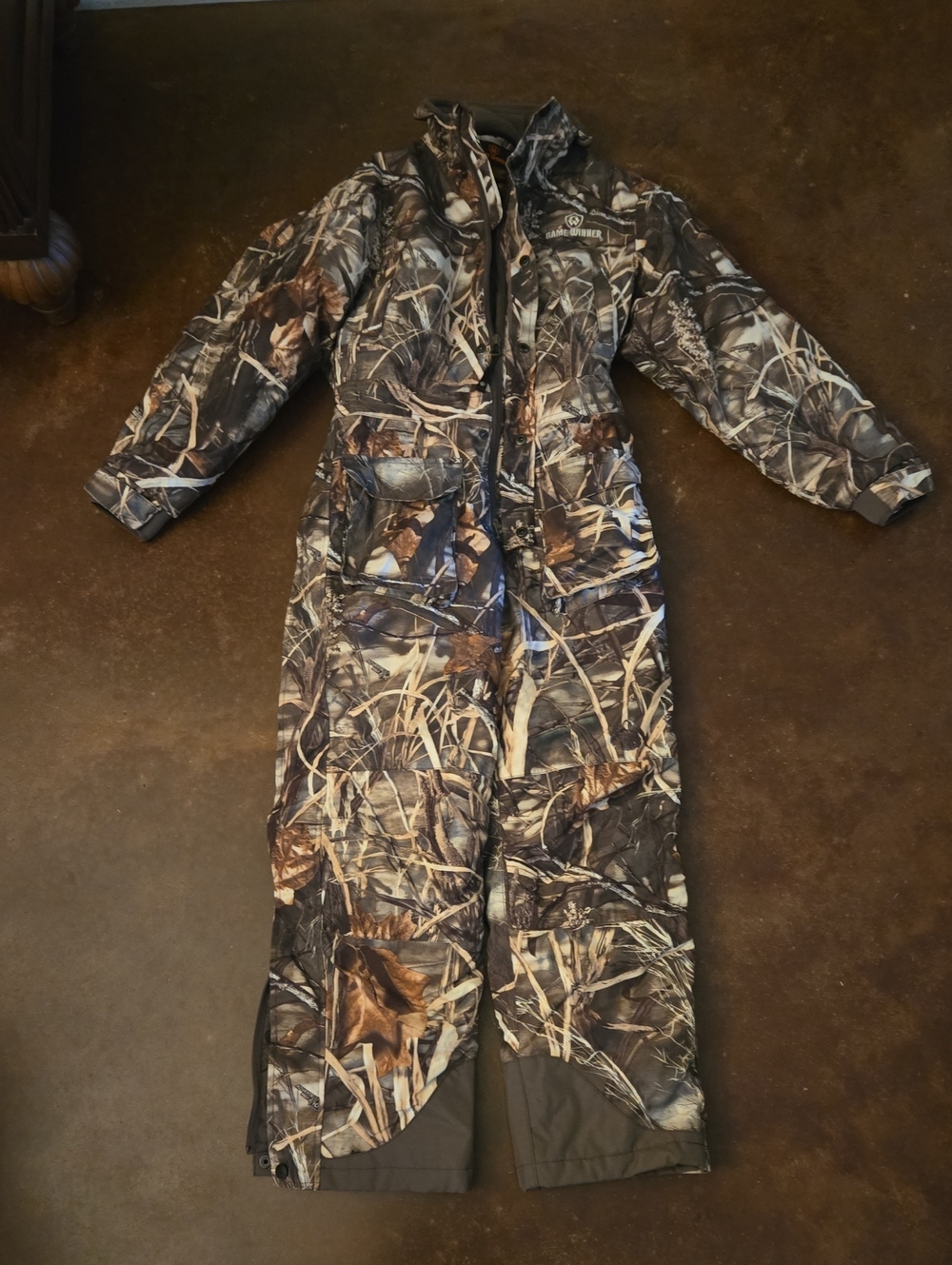 Kids Camouflage Coveralls- Realtree Style Warm Coverall - Like NEW